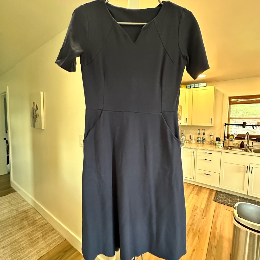 Elegant Navy Blue Dress